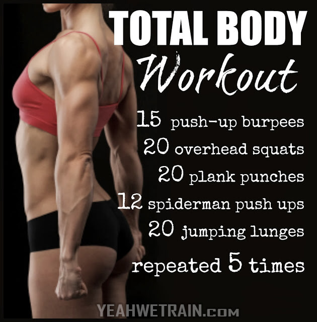 Total Body Workout - Healthy Fitness Home Training Abs Butt Arms