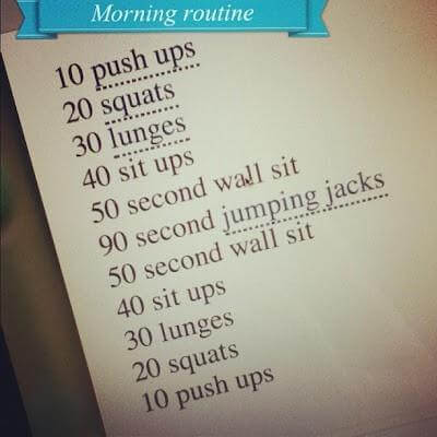 Morning Routine - Healthy Fitness Workout Sexy Body Sixpack