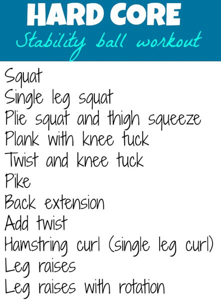 Hard Core Stability Ball Workout - Healthy Fitness Sport Body