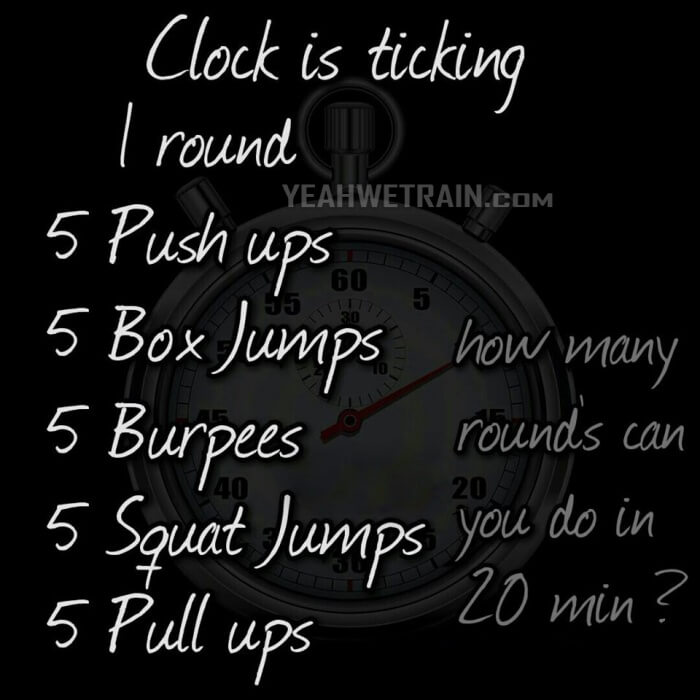 HIIT Clock is Ticking - Healthy Fitness Sixpack Workout Butt Leg