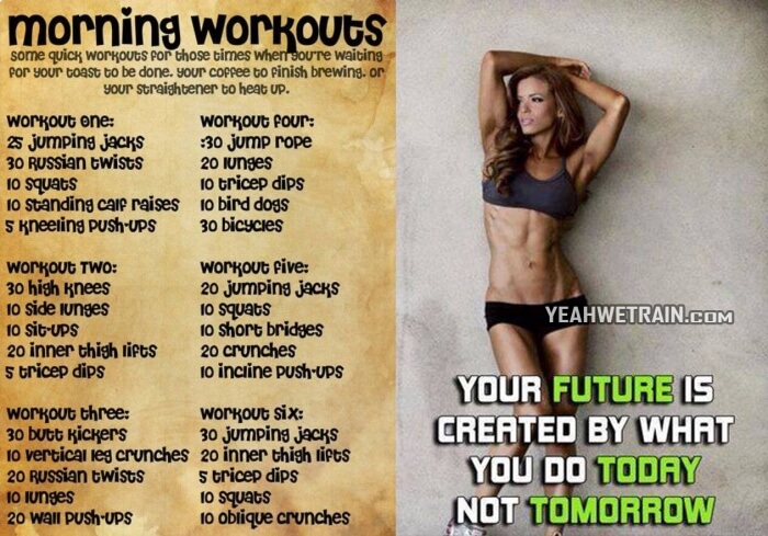 Morning Workouts - Helahty Motivation Full Body Training Abs Leg