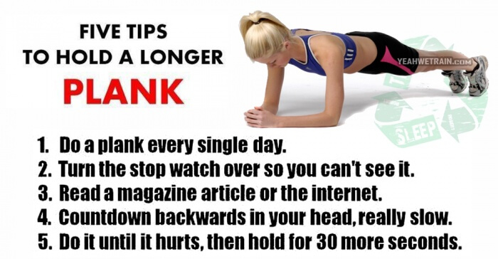 Five Tips To Hold A Longer PLANK - Fitness Healthy Workouts Abs