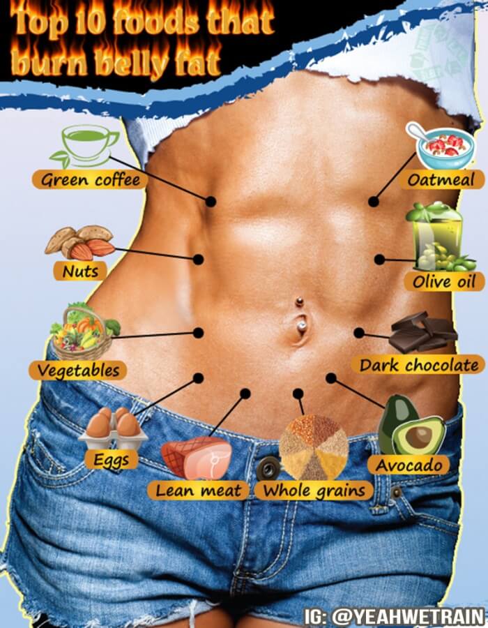 Top 10 Foods That Burn Belly Fat - Healthy Nutrition Tip Sixpack