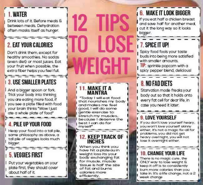 12 Tips To Lose Weight - Healthy Fitness Workouts Nutrition Abs