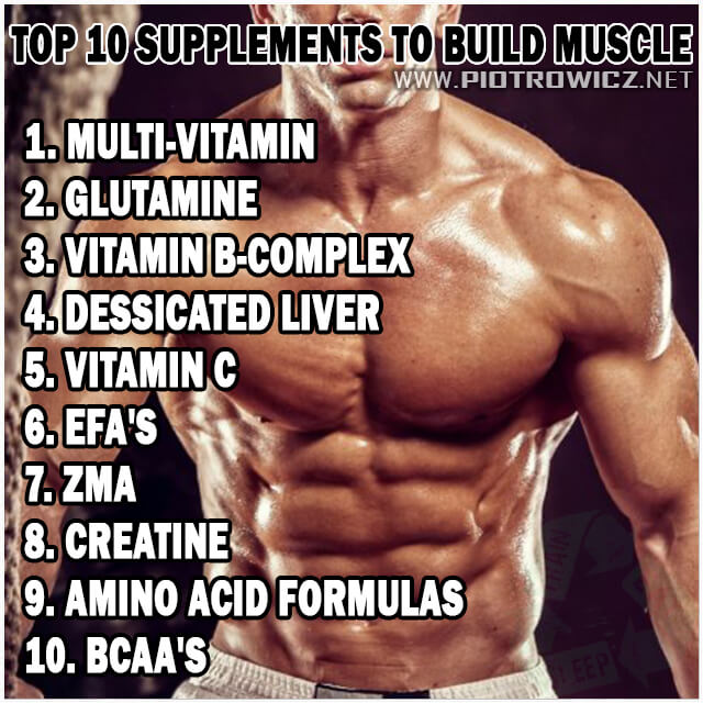 Top 10 Supplements To Build Muscle - Healthy Fitness Training Ab