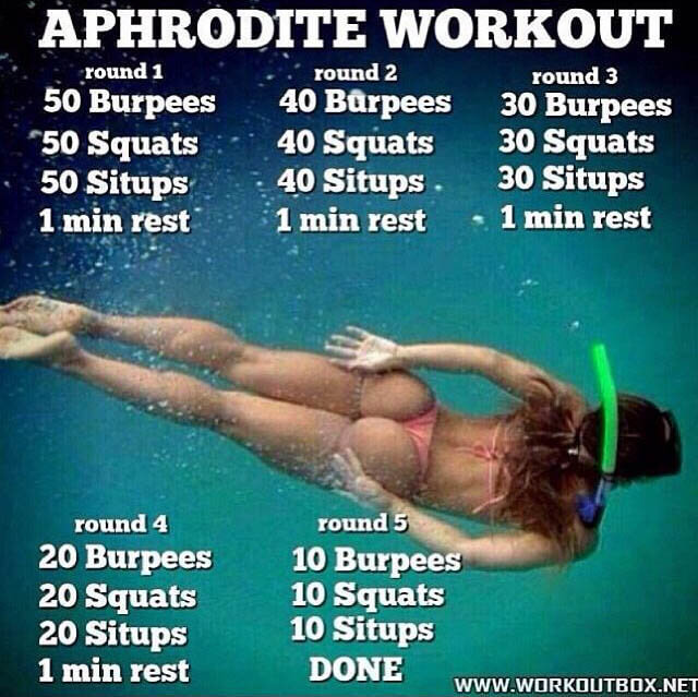Aphrodite Workout: HIIT Training At Home! Healthy Fitness Butt