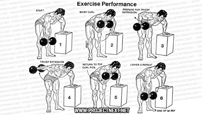 Arm Exercise Performance - Fitness Training At Your Bicep Tricep