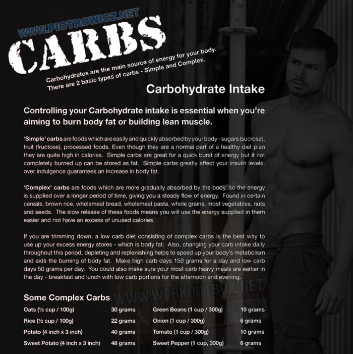 A Simple Carbs Guide - Daily Carbohydrate Intake Healthy Fitness