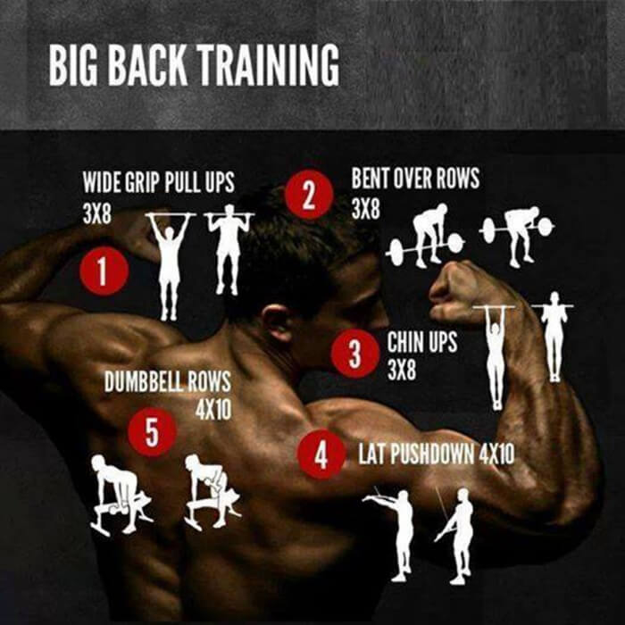 Big Back Training - Healthy Fitness Workout Wide Grip PullUp Lat