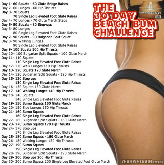 The 30 Day Beach Bum Challenge - Fitness But Leg Ab Workout Arms