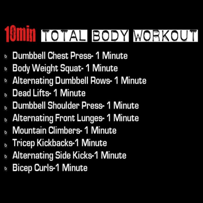 10 Min Total Body Workout ! Hardcore Fitness Training Hiit Chest