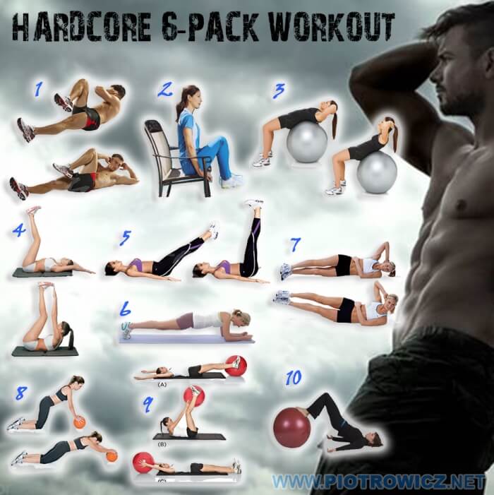 Hardcore 6-Pack Workout - Sexy Sixpack Training Abs 8Pack Belly