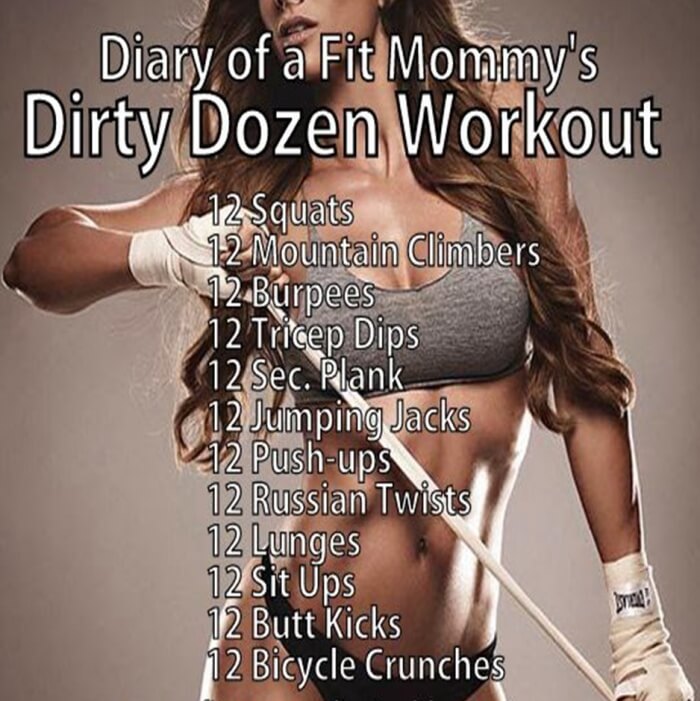 Dirty Dozen Workout Plan - Healthy Fitness Training To Be Fit !