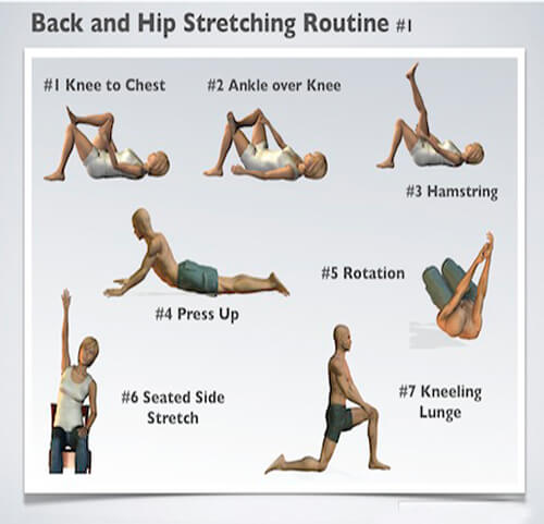Back And Hip Stretching Routine - Healthy Fitness Tips Workout