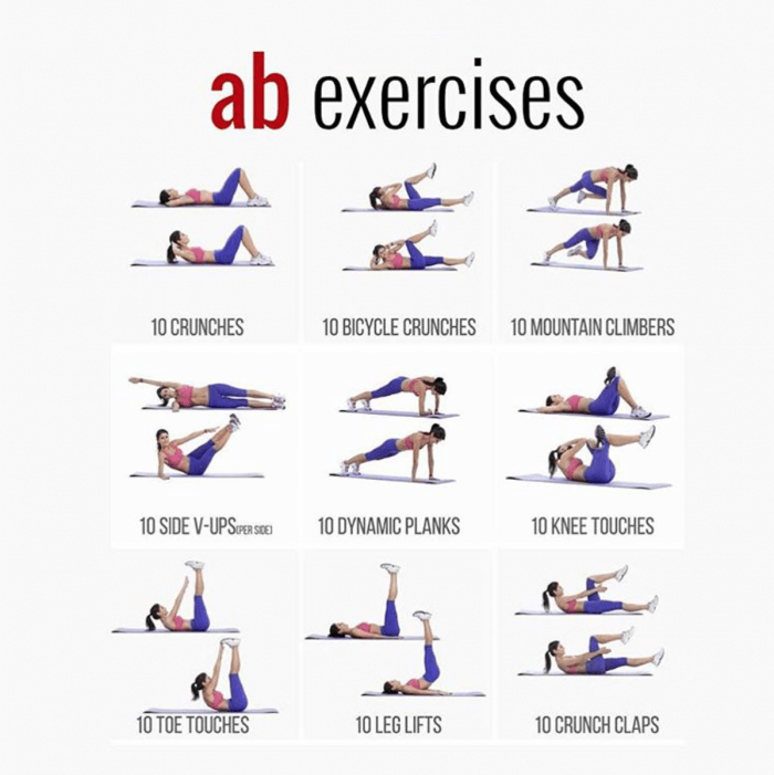Ab Exercises! Get a Flat Stomach with these Fitness Workout Plan